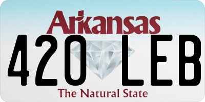 AR license plate 420LEB