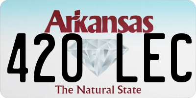 AR license plate 420LEC