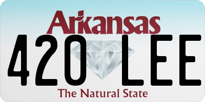 AR license plate 420LEE