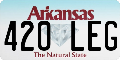 AR license plate 420LEG