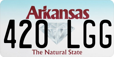 AR license plate 420LGG