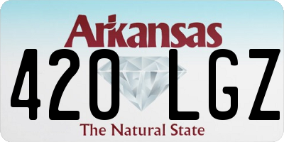 AR license plate 420LGZ
