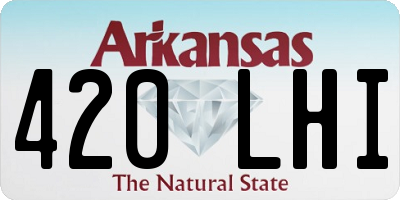 AR license plate 420LHI