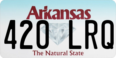 AR license plate 420LRQ