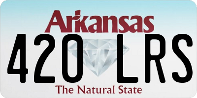 AR license plate 420LRS