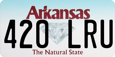AR license plate 420LRU