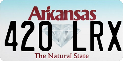AR license plate 420LRX