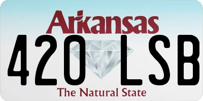 AR license plate 420LSB