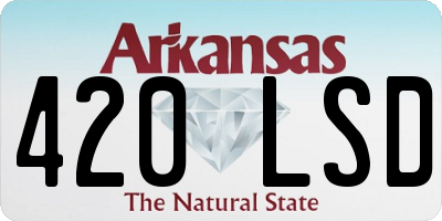 AR license plate 420LSD