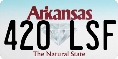 AR license plate 420LSF