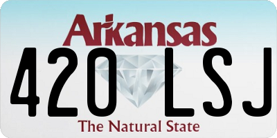 AR license plate 420LSJ