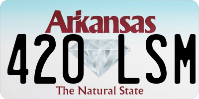 AR license plate 420LSM