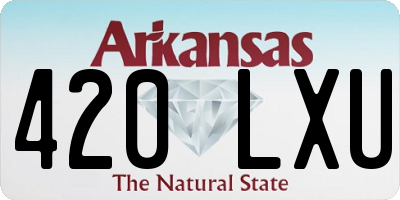 AR license plate 420LXU