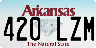 AR license plate 420LZM