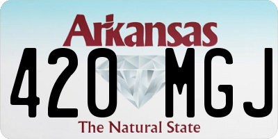 AR license plate 420MGJ