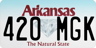 AR license plate 420MGK