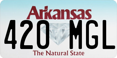 AR license plate 420MGL
