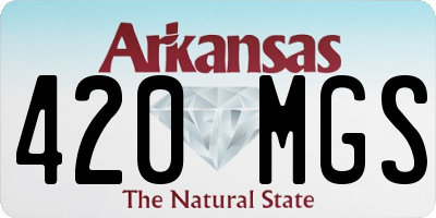AR license plate 420MGS
