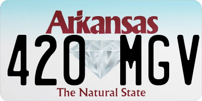 AR license plate 420MGV