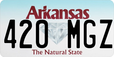 AR license plate 420MGZ