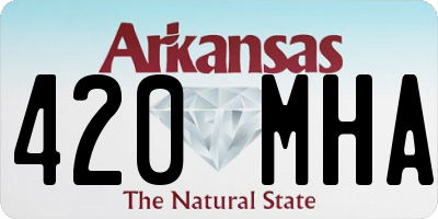 AR license plate 420MHA