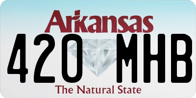 AR license plate 420MHB