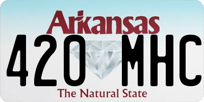 AR license plate 420MHC