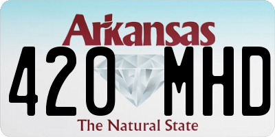 AR license plate 420MHD