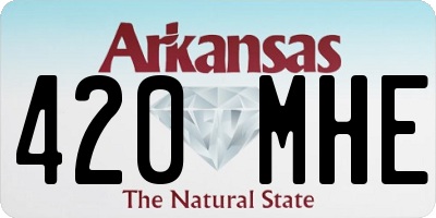 AR license plate 420MHE