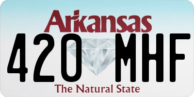AR license plate 420MHF