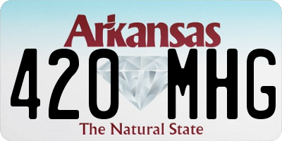 AR license plate 420MHG