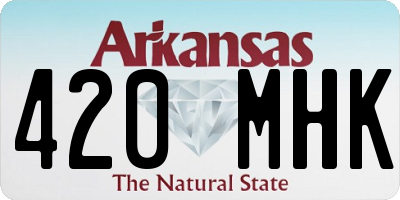 AR license plate 420MHK