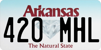 AR license plate 420MHL