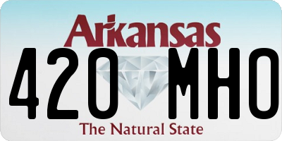 AR license plate 420MHO