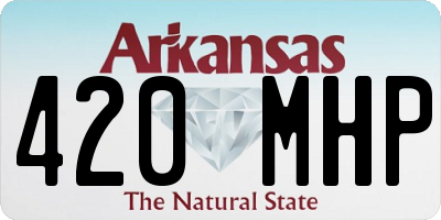 AR license plate 420MHP