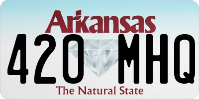 AR license plate 420MHQ