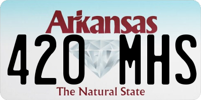 AR license plate 420MHS
