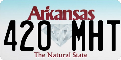 AR license plate 420MHT