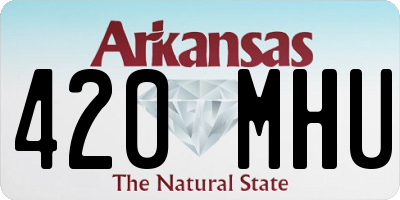 AR license plate 420MHU