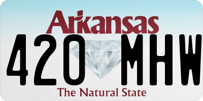 AR license plate 420MHW