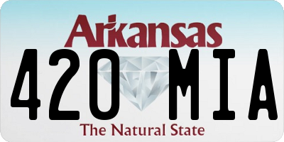 AR license plate 420MIA