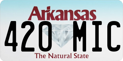 AR license plate 420MIC