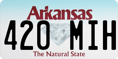 AR license plate 420MIH