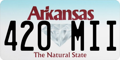 AR license plate 420MII