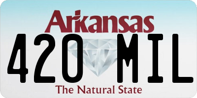 AR license plate 420MIL