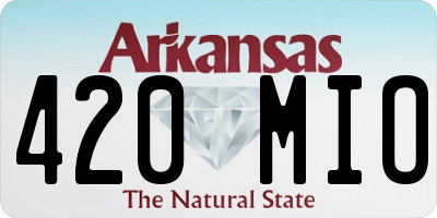 AR license plate 420MIO