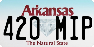 AR license plate 420MIP
