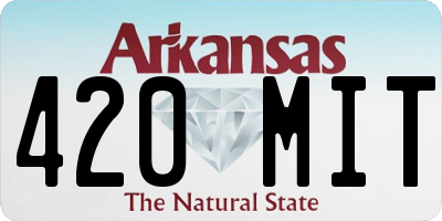 AR license plate 420MIT