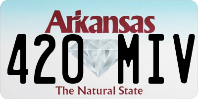 AR license plate 420MIV