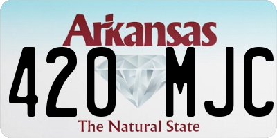 AR license plate 420MJC